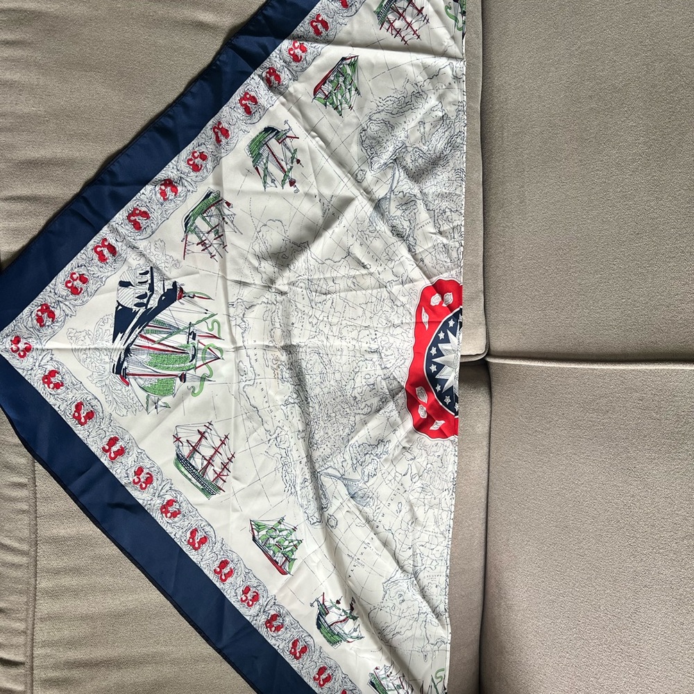 Vintage German sailboat headscarf